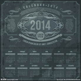 2014年日历模板