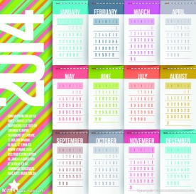 2014年日历模板