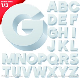 3d字母