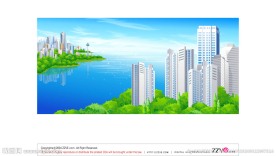 矢量梦幻都市图片