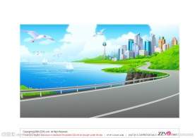 矢量梦幻都市图片
