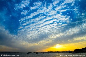 大连付家庄公园的夕阳