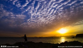 大连付家庄公园的夕阳