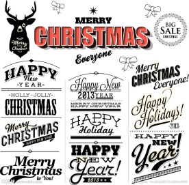 圣诞节英文手写字体