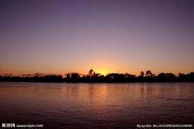 三洲夕照