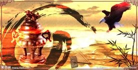 中国风 佛具广告