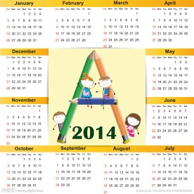 2014年日历