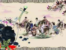国画背景素材