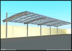 自行车 雨棚 雨篷