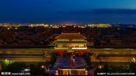 北京故宫夜景