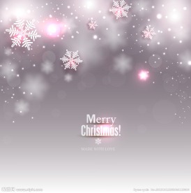 圣诞节雪花背景