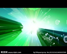 绿色背景光效视频素材