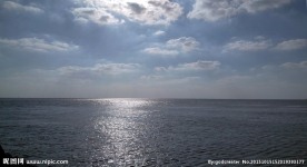 大海天空 蓝天白云