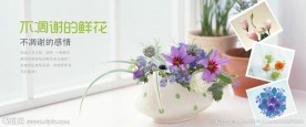花banner 素材