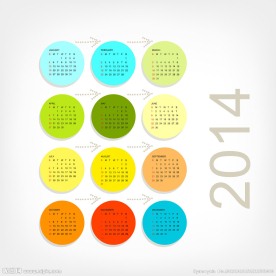 2014年日历