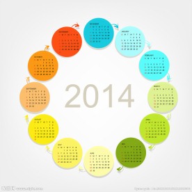 2014年日历