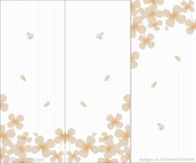 玻璃移门 四叶花