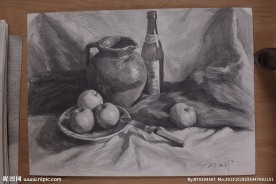 素描静物