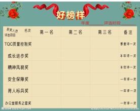 好榜样KT板