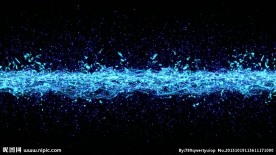 蓝色粒子星光视频素材