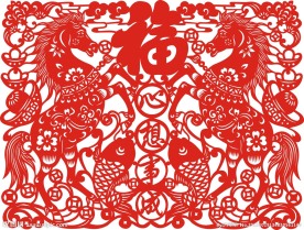 剪纸画 窗花 年画