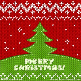 毛线纺织圣诞树