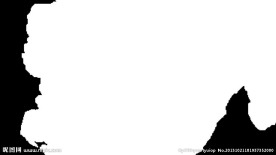 欧洲国家地形图遮罩视频