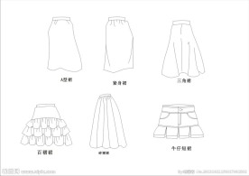 款式图 裙子