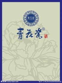 青花瓷形象墙