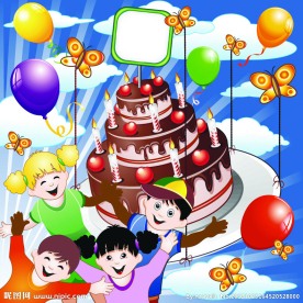 生日背景素材
