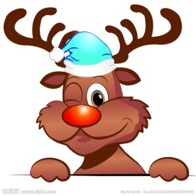 卡通圣诞麋鹿
