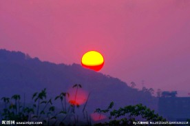 日落西山 太阳西下