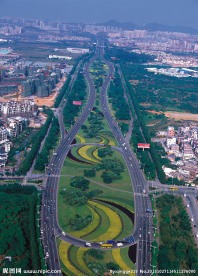 东莞市区鸟瞰图