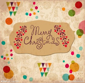 圣诞节复古怀旧标签