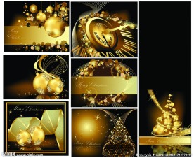 金黄圣诞节背景