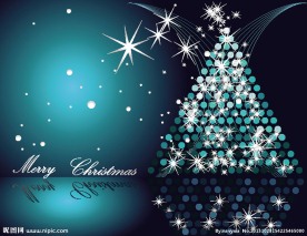 光线抽象圣诞树