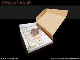 展示盒包装效果图