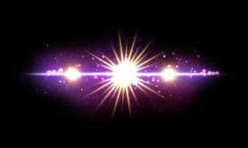 紫色粒子星光背景视频