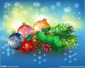 梦幻圣诞节背景