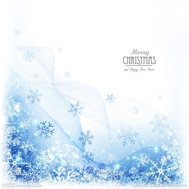 动感线条蓝色雪花背景