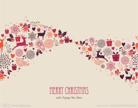 圣诞元素组合背景