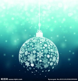 雪案图案圣诞球