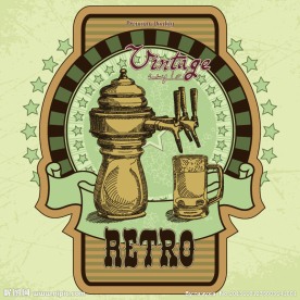 老式啤酒标签