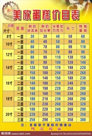 价目表图片