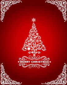 雪花花纹圣诞树