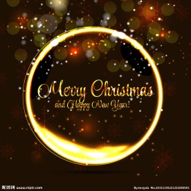 金色圣诞节背景