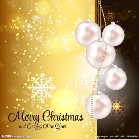 金色圣诞节背景