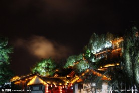 丽江古城夜景
