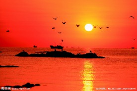 海上日出