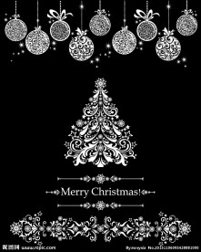 欧式花纹圣诞节背景